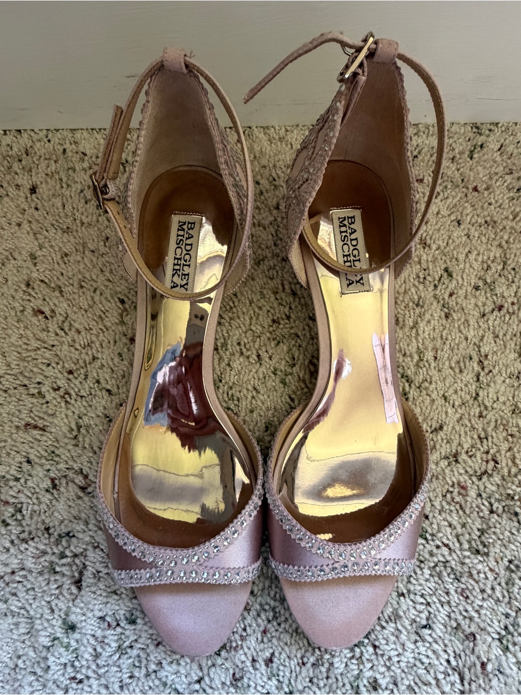 Badgley Mischka Gillian Pump Blush Satn